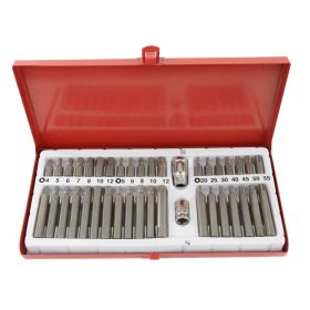 Trusă Biți Crom-Vanadiu 41 Piese Torx, Imbus, Spline