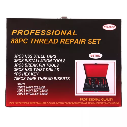 Set Profesional Reparație Filet M6-M10 HSS4341, 88 Piese