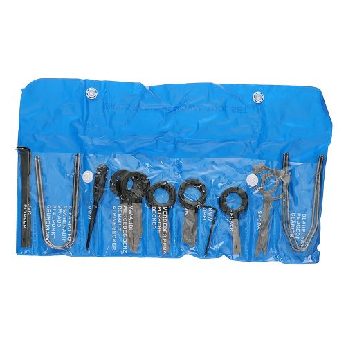 Set Chei Demontare Radiouri Auto, 20 Piese, Oțel și Plastic