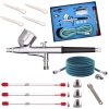 Set Aerograf BD-130K PLUS, 4 Duze, Furtun 1.8m