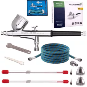 Aerograf FENGDA BD-130K Set Profesional cu 3 Duze