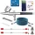 Aerograf FENGDA BD-130K Set Profesional cu 3 Duze