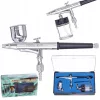 Aerograf Profesional FENGDA BD-134, Duza 0,3mm, 2 Rezervoare Laterale