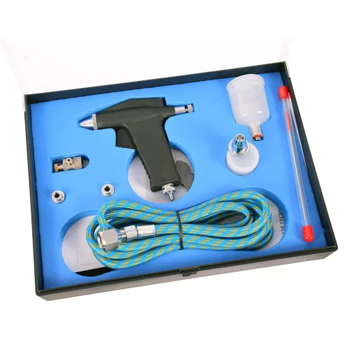 Aerograf BD-105K cu 2 Duze (0.3mm, 0.5mm) și Furtun 1.8m