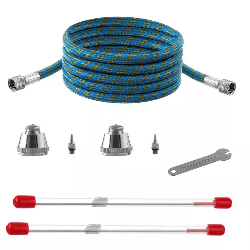 Aerograf FENGDA BD-116C cu 3 Duze (0.3, 0.5, 0.8 mm)