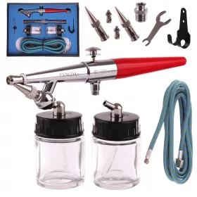   Aerograf FENGDA BD-158S profesional, set duze 0.5, 0.8, 1.0 mm