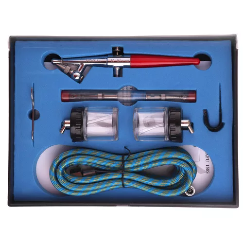 Aerograf FENGDA BD-158S profesional, set duze 0.5, 0.8, 1.0 mm