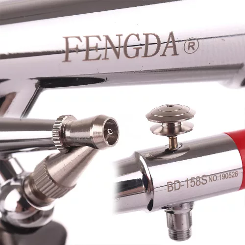 Aerograf FENGDA BD-158S profesional, set duze 0.5, 0.8, 1.0 mm