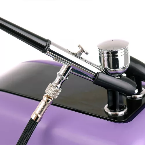 Compresor Aerograf Cosmetic HS-386K (Mov), 1/6 CP, cu Aerograf HS-30