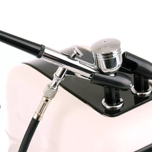 Compresor Aerograf HS-386K, fără Ulei, Duză 0.3 mm