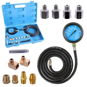 Set Profesional Măsurare Presiune Ulei 0-35 Bar, 12 Piese