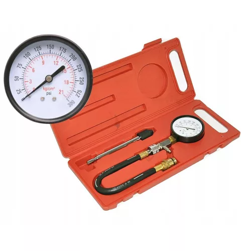 Manometru Compresie Motoare Benzină 0-20 bar Furtun 260mm