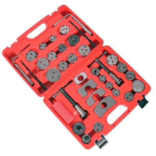 Set Presă Piston Frână din Oțel, 35 Piese, Magnetic
