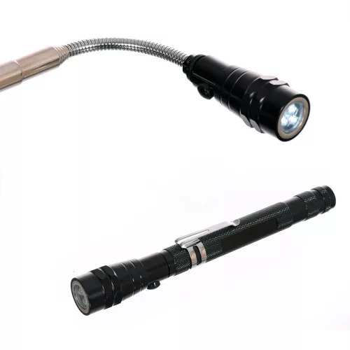 Lanternă LED Telescopică Magnetică, 3 LED-uri, Extensie 56,5 cm SK2319