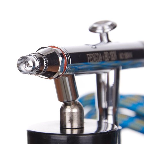 Aerograf FENGDA BD-182k cu Dublu Control și 3 Duze (0.3, 0.5, 0.8 mm)