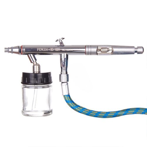 Aerograf FENGDA BD-182k cu Dublu Control și 3 Duze (0.3, 0.5, 0.8 mm)