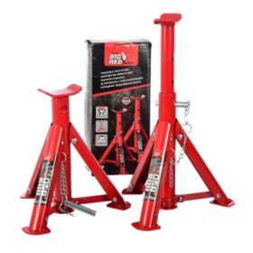   Suport Auto Pliabil 3 Tone T43004 - Set 2 bucăți, Capacitate 3000 kg, Înălțime Reglabilă 300-410 mm