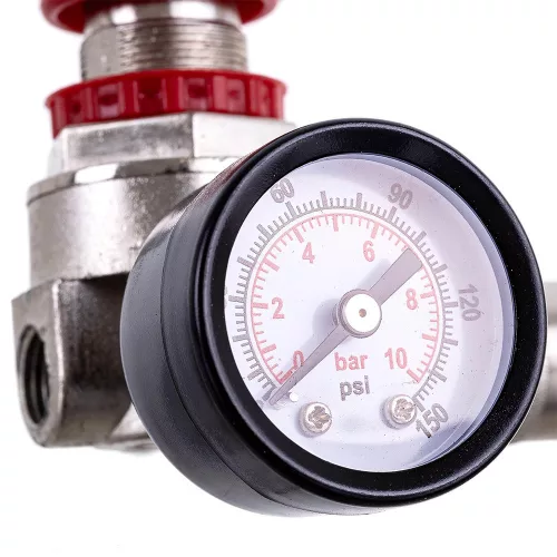 Regulator de Presiune Technic YQ-22 cu Manometru și Conector Rapid 1/4", 0-8 bari