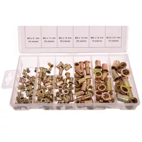 Set 150 Piulițe Rivet Oarbe TC Technic, Oțel, M3-M10