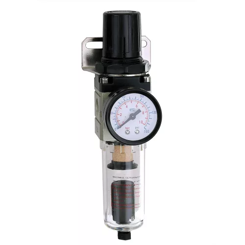Reductor de Presiune 1/4" cu Filtru Uscător și Drenaj Automat