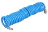Furtun Spiral Poliuretan 12x8mm, 7.5m, pentru Unelte Pneumatice