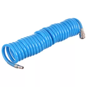   Furtun Spiral Poliuretan 12x8mm, 7.5m, pentru Unelte Pneumatice