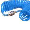 Furtun Spiral Poliuretan 12x8mm, 7.5m, pentru Unelte Pneumatice