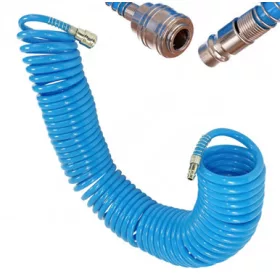 Furtun Spiral Poliuretan 12x8mm, 15m, 8 Bar