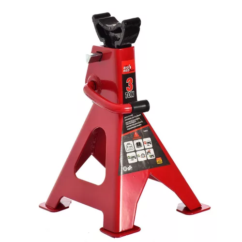 Suport Auto BIG RED T43001C cu Capacitate de 3000 kg, Stabilizator Special pentru Atelier, Siguranță Dublă, Set de 2 Bucăți