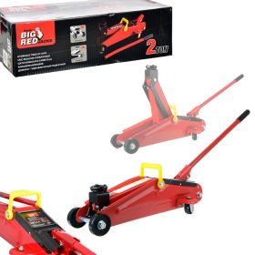   Cric Crocodil Big Red T82003 - Capacitate 2000 kg, Înălțime de Ridicare 135-385 mm