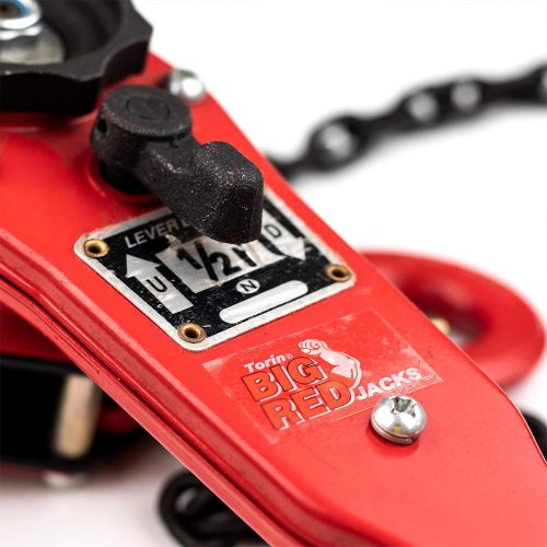 Racletă Rabatet Manuală - Troliu Lanț Big Red TRC7005 cu Capacitate de 0,5 Tone și Lanț de 1,6 m