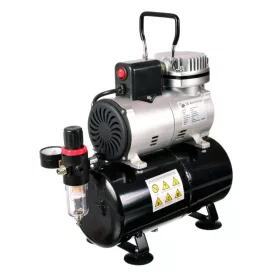   Compresor Airbrush LS-186S cu Rezervor 3L și Ventilator pentru Operare Silențioasă