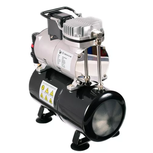 Compresor Airbrush LS-186S cu Rezervor 3L și Ventilator pentru Operare Silențioasă