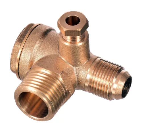 Supapă Antiretur Compresor 1/2" x 3/8", 20 bar, Tub 6 mm