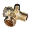 Supapă de Reținere Compresor Technic BNV-005, Alamă, 20 Bar, Conectori Multipli