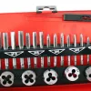 Set profesional de filetare și tăiere TC Technic, 32 piese (M3-M12), oțel întărit