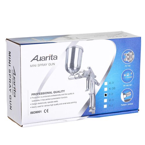 Pistol de Vopsit Metalic MINI F3, Duza 0.8mm, Rezervor 125ml