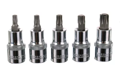 Set Biți și Capete TORX 30 bucăți CrV, cu suport