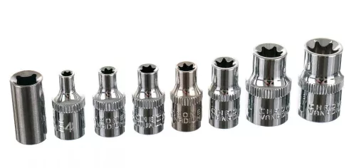 Set Biți și Capete TORX 30 bucăți CrV, cu suport