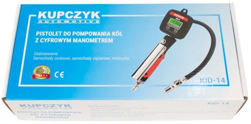 Pistol Digital Umflare Anvelope cu Manometru, 0-14 Bar
