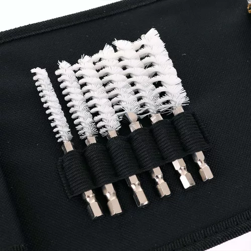 Set Perii Curățare Injectoare și Bujií Incandescente, 20 Piese, 8-19mm