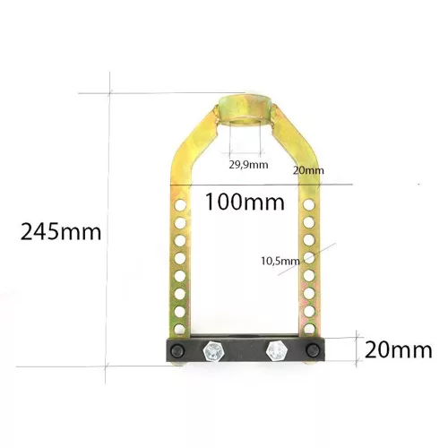 Extractor Universal Articulații Ax, H 245 mm, Șurub 10 mm