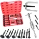 Extractor de inerție profesional pentru rulmenți 8-58 mm, 16 piese, ciocan 3 kg