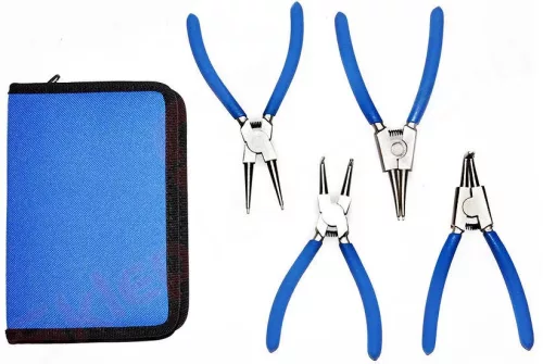 Set Clești Seeger 150mm pentru Inele Externe și Interne, Drepți și Curbați