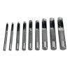 Set perforatoare 9 piese, 3-12 mm, oțel călit, cu husă