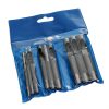 Set perforatoare 9 piese, 3-12 mm, oțel călit, cu husă