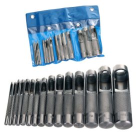   Set perforatoare și decupatoare 15 piese, 2-22 mm, oțel călit