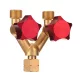 Distribuitor gaz propan-acetilena 3/8 filet stanga cu 2 robinete TC Technic