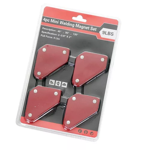 Suporturi Sudură Magnetice Mini, Set 4 Bucăți, 4 kg