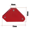 Suporturi Sudură Magnetice Mini, Set 4 Bucăți, 4 kg